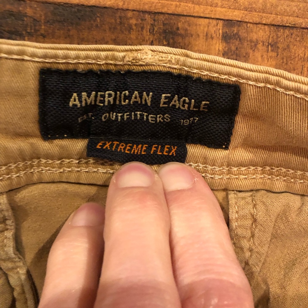American Eagle Outfitters Men's Chino Pants - Tan - Picture 2 of 7